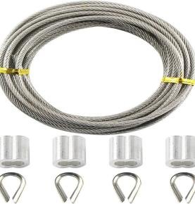 Custom 7x7 White PVC Coated Stainless Steel Wire Rope
