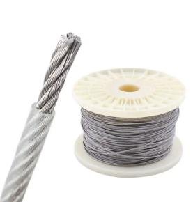 China Factory 304 Clear PVC Coated Stainless Steel Wire Rope