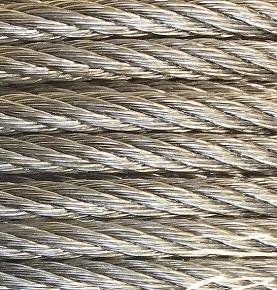High Carbon Steel Wire Rod Steel Wire Rope 3x7 6x7 6x19+FC Point Contact Lay Rope